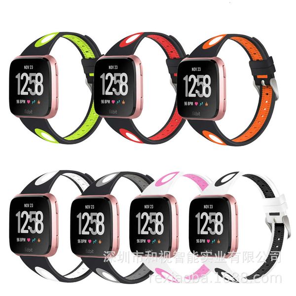 suitable for versa strap, new sports, breathable, personalized, single concave, two-color silicone replacement wristband
suitable for versa strap, new sports, breathable, personalized, single concave, two-color silicone replacement wristband