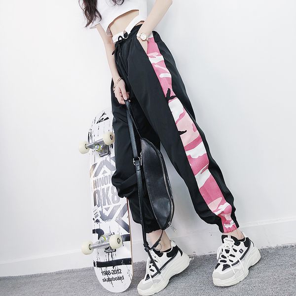new camouflage hip hop pants women costumes loose trousers street dancing wear jazz girls stage clothes performance outfit bi437, Black;red
new camouflage hip hop pants women costumes loose trousers street dancing wear jazz girls stage clothes performance outfit bi437, Black;red