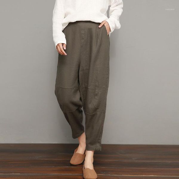 johnature ankle-length pants casual loose solid color pencil pants elastic waist new summer clothes cotton linen women1, Black;white
johnature ankle-length pants casual loose solid color pencil pants elastic waist new summer clothes cotton linen women1, Black;white