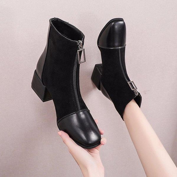 new fashion thin high heel zipper ankle boots autumn winter pointed toe party women shoes size 42 c483, Black
new fashion thin high heel zipper ankle boots autumn winter pointed toe party women shoes size 42 c483, Black