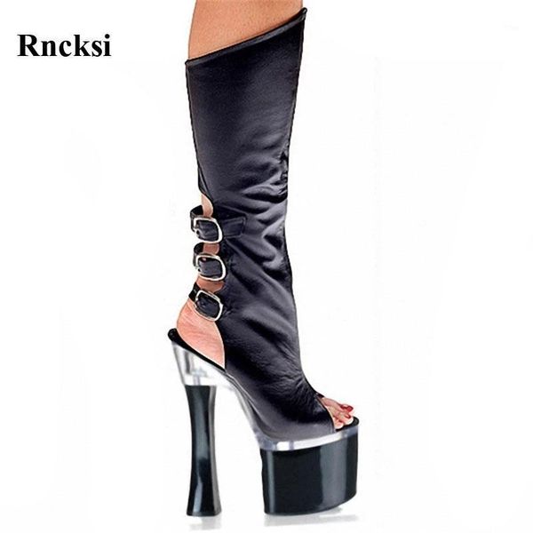 boots rncksi peep toe party quee zipper chick square heels shoes women's back strap dance 18cm high knee boot1, Black
boots rncksi peep toe party quee zipper chick square heels shoes women's back strap dance 18cm high knee boot1, Black