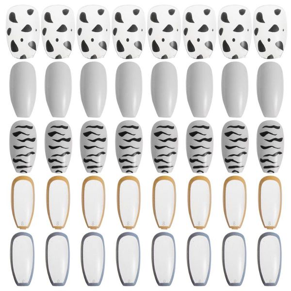 72pcs creative nail art decor patch artificial nail sticker chic patches, Red;gold
72pcs creative nail art decor patch artificial nail sticker chic patches, Red;gold