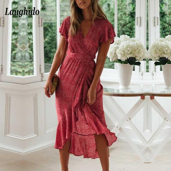 laughido ruffles dot midi dress v neck beach boho vestidos dress summer wrap bow robe tunic split sundress elegant women dresses1, Black;gray
laughido ruffles dot midi dress v neck beach boho vestidos dress summer wrap bow robe tunic split sundress elegant women dresses1, Black;gray