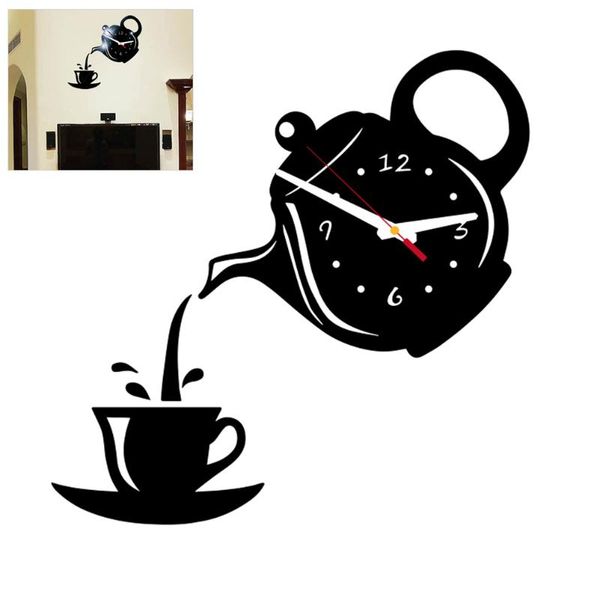 wall clocks clock acrylic teapot shape 3d mirror sticker dining room decal home decor
wall clocks clock acrylic teapot shape 3d mirror sticker dining room decal home decor