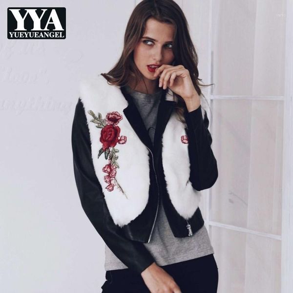 womens floral embroidery fur coat short vest autumn winter 2020 faux fur jacket women vintage artificial waistcoat plus size1, Black
womens floral embroidery fur coat short vest autumn winter 2020 faux fur jacket women vintage artificial waistcoat plus size1, Black