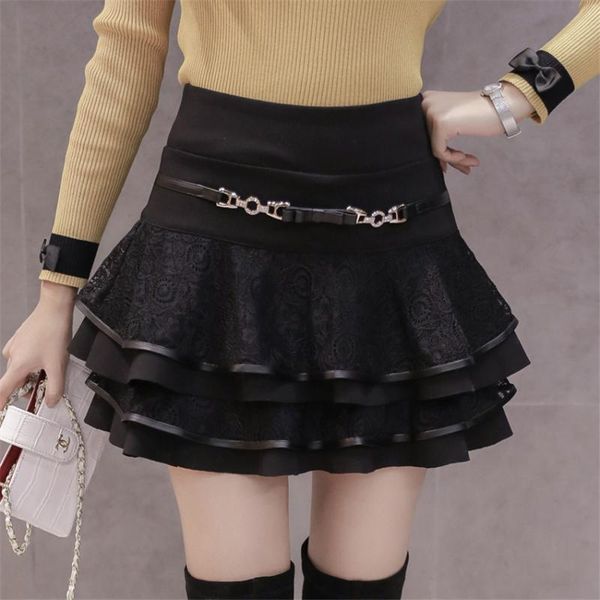 gowyimmes autumn winter big size women woolen skirt girl short lace cake skirts lady high waist ball gown pleated skirt mini 854, Black
gowyimmes autumn winter big size women woolen skirt girl short lace cake skirts lady high waist ball gown pleated skirt mini 854, Black