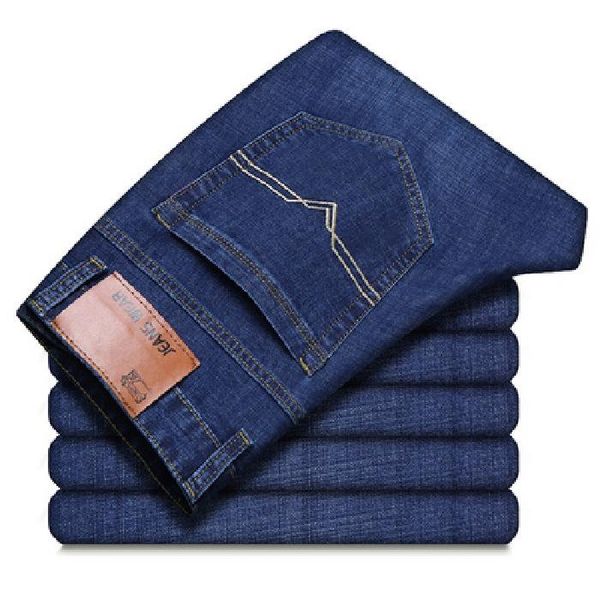 women's jeans spring and autumn regular stretch men's straight tube loose business casual high waist large size solid color long p, Blue
women's jeans spring and autumn regular stretch men's straight tube loose business casual high waist large size solid color long p, Blue