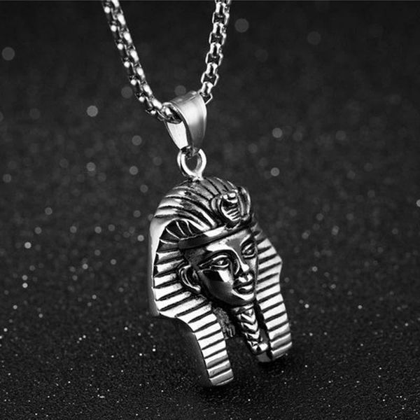 pendant necklaces men hip hop stainless steel egyptian pharaoh head chain punk jewelry xlct019, Silver
pendant necklaces men hip hop stainless steel egyptian pharaoh head chain punk jewelry xlct019, Silver
