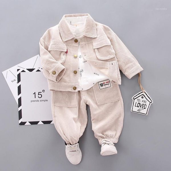 baby boys clothing sets kids 3pcs coat t-shirt pants children corduroy autumn winter long sleeve baby boys outfits1, White
baby boys clothing sets kids 3pcs coat t-shirt pants children corduroy autumn winter long sleeve baby boys outfits1, White