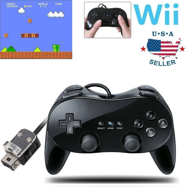 black pro classic joypad wired game controller remote for wii um classic dual analog wired remote controller joystick
black pro classic joypad wired game controller remote for wii um classic dual analog wired remote controller joystick