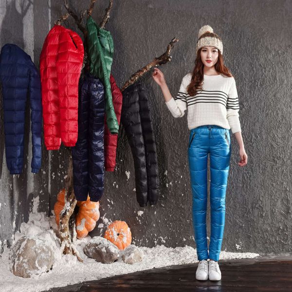ski slim and thick down women wear warm high waist outdoor sports pants travel fishing, Black;white
ski slim and thick down women wear warm high waist outdoor sports pants travel fishing, Black;white