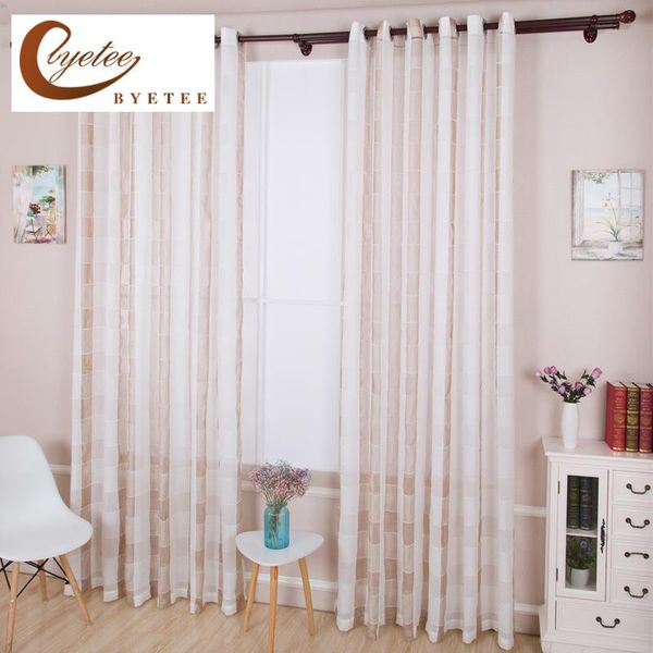 byetee transparent white plaid cotton and linen curtain living room curtain balcony window drapery custom
byetee transparent white plaid cotton and linen curtain living room curtain balcony window drapery custom