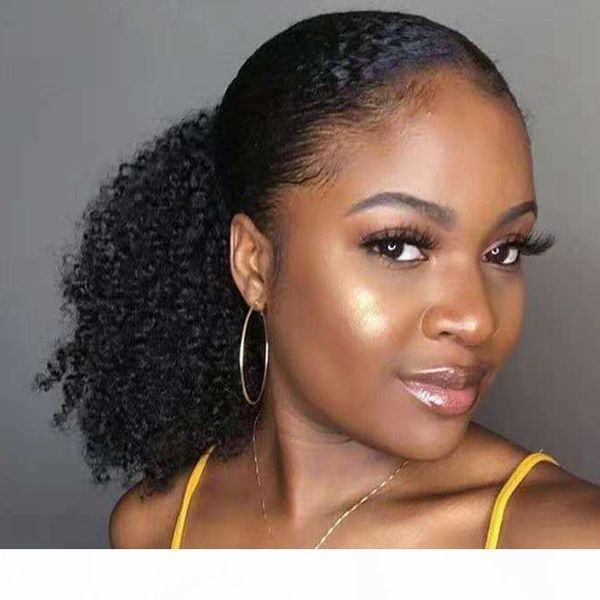 chic natural kinky curly ponytail extensions brazilian hair drawstring ponytail virgin human hair afro kinky ponytails afro puffs 120g, Black
chic natural kinky curly ponytail extensions brazilian hair drawstring ponytail virgin human hair afro kinky ponytails afro puffs 120g, Black