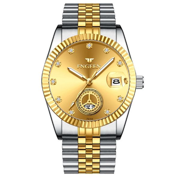 middle-aged gold watch non-mechanical old man quartz watch old man dad atmosphere waterproof electronic luminous, Slivery;brown
middle-aged gold watch non-mechanical old man quartz watch old man dad atmosphere waterproof electronic luminous, Slivery;brown