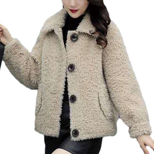 winter coat women faux lamb fur coat winter soft zipper jacket women clothing casual plush pocket overcoat casual outwear, Black
winter coat women faux lamb fur coat winter soft zipper jacket women clothing casual plush pocket overcoat casual outwear, Black