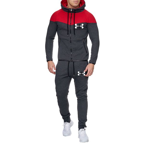 patchwork 2 pieces set autumn running tracksuit men sweatshirt sports set gym clothes men sport suit training suit sport wear c1118, Black;white 
patchwork 2 pieces set autumn running tracksuit men sweatshirt sports set gym clothes men sport suit training suit sport wear c1118, Black;white