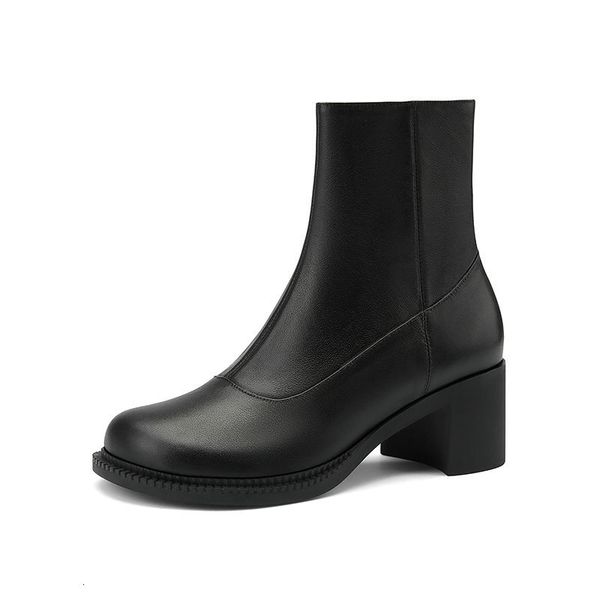 2021 new winter women round toe ankle genuine leather high heels dancing party shoes woman fashion boots 82u2, Black
2021 new winter women round toe ankle genuine leather high heels dancing party shoes woman fashion boots 82u2, Black