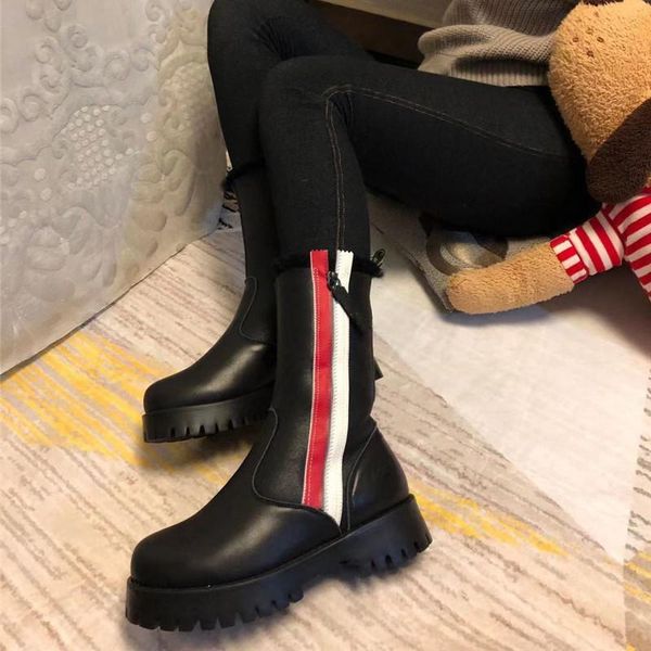 boots genuine leather women thick bottom platform shoes round toe fur winter snow booties lady designer, Black
boots genuine leather women thick bottom platform shoes round toe fur winter snow booties lady designer, Black