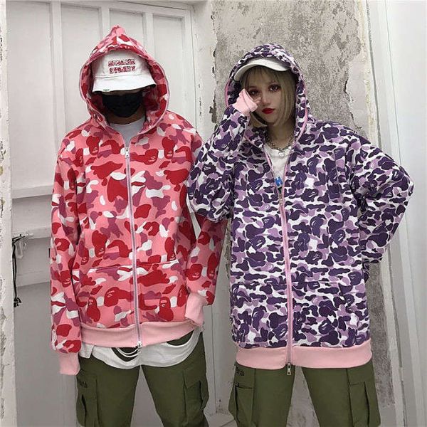 2020 new style sweater trend ins loose korean version camouflage shark winter plush thickened couple's coat, Black
2020 new style sweater trend ins loose korean version camouflage shark winter plush thickened couple's coat, Black