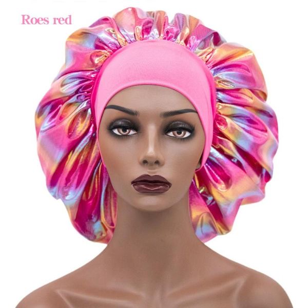 african female holographic bonnet oversized stretch wide-brimmed nightcap laser shower cap women hair care caps tb-226, Blue;gray
african female holographic bonnet oversized stretch wide-brimmed nightcap laser shower cap women hair care caps tb-226, Blue;gray