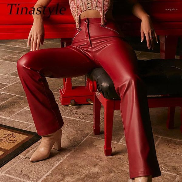 tinastyle spring women leather pants black high waist elastic wide leg pants vintage casual sweatpants women pantalon femme1, Black;white
tinastyle spring women leather pants black high waist elastic wide leg pants vintage casual sweatpants women pantalon femme1, Black;white