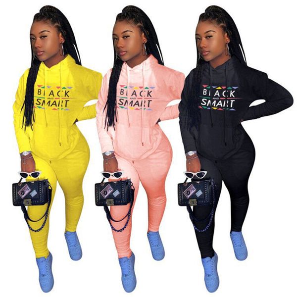 black smart letter womens tracksuit designer outfits two piece hooded sweatsuit sportswear ladies hoodie and pants clothing set e112305, White
black smart letter womens tracksuit designer outfits two piece hooded sweatsuit sportswear ladies hoodie and pants clothing set e112305, White