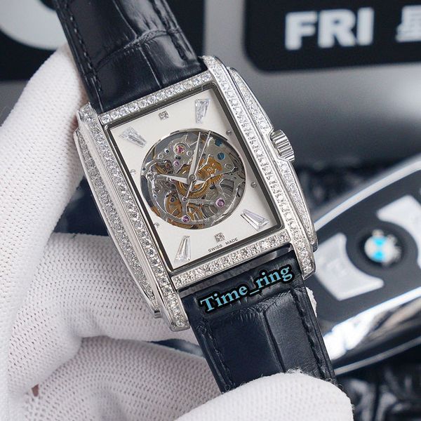 edition 5214g skeleton dial silver diamond bezel eta 2824 automatic mechanical movement mens watch black leather strap designer watches, Slivery;brown
edition 5214g skeleton dial silver diamond bezel eta 2824 automatic mechanical movement mens watch black leather strap designer watches, Slivery;brown