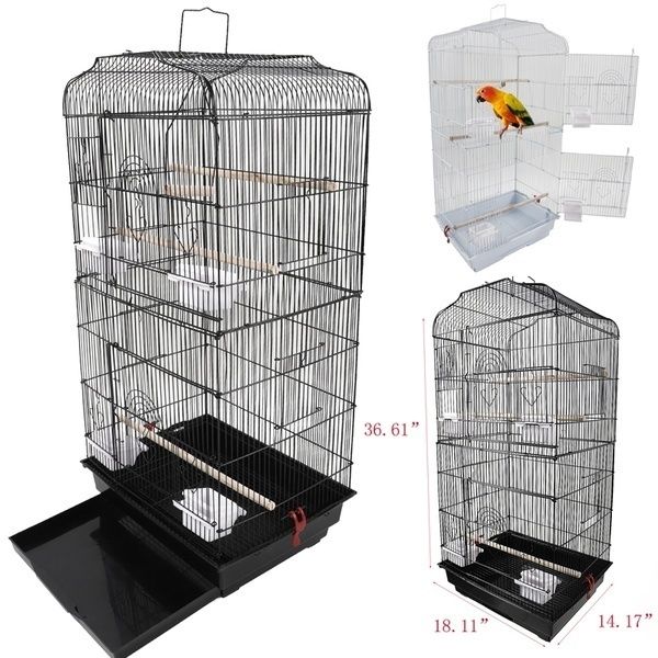 37" portable bird cage for quaker indian ring neck small parrots cockatiels sun parakeets green cheek conures finches canary budgies
37" portable bird cage for quaker indian ring neck small parrots cockatiels sun parakeets green cheek conures finches canary budgies