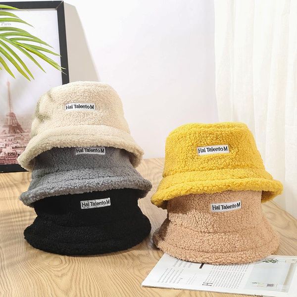 stingy brim hats female winter lamb wool warm hat letter teddy fisherman plush basin embroidery, Blue;gray
stingy brim hats female winter lamb wool warm hat letter teddy fisherman plush basin embroidery, Blue;gray
