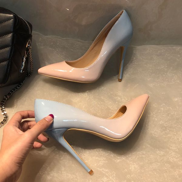 of women designer brand new color gradient toe high heel point pumps stiletto patent 33-43 12 cm 7r0h, Black
of women designer brand new color gradient toe high heel point pumps stiletto patent 33-43 12 cm 7r0h, Black