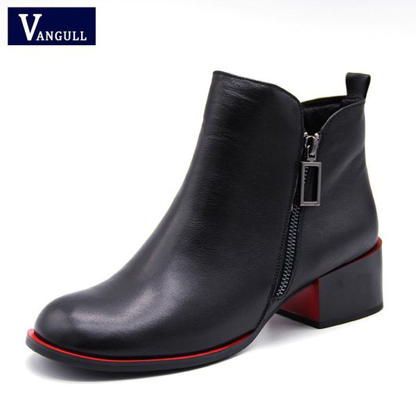 vangull winter square heel round toe women genuine leather buckle ankle boots kitten heel oxford boots side zipper casual shoes, Black
vangull winter square heel round toe women genuine leather buckle ankle boots kitten heel oxford boots side zipper casual shoes, Black