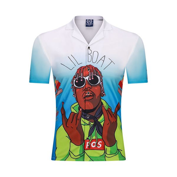 2020 rap men's shirts printed joker streetwear hip hop casual beach male shirt, White;black
2020 rap men's shirts printed joker streetwear hip hop casual beach male shirt, White;black