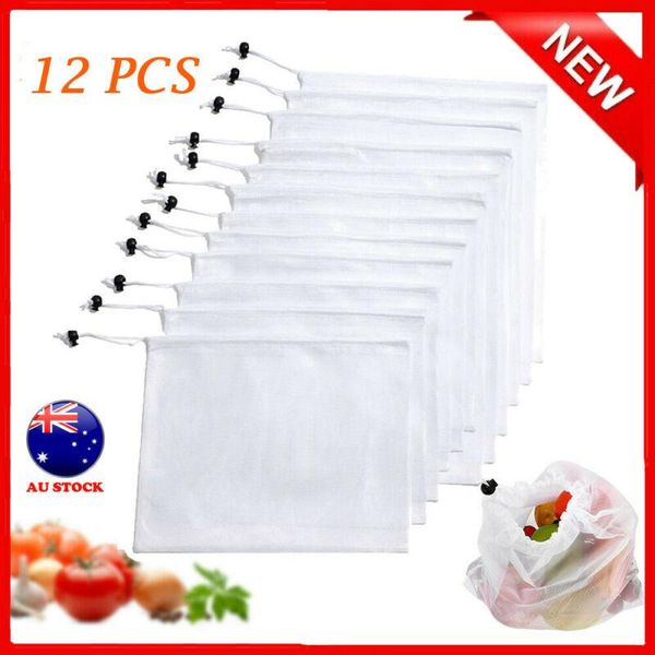 12 pack reusable mesh produce bags for vegetable fruit toys storage pouch storage net bag
12 pack reusable mesh produce bags for vegetable fruit toys storage pouch storage net bag