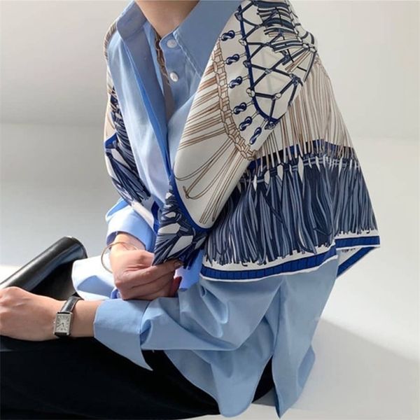 square 100% silk scarf shawl wraps charming print fashion scarves foulard for spring 201218, Blue;gray
square 100% silk scarf shawl wraps charming print fashion scarves foulard for spring 201218, Blue;gray
