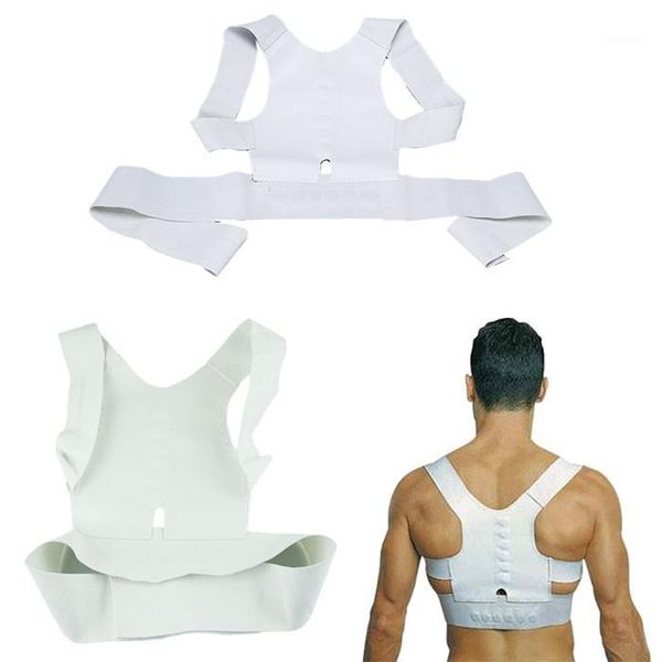 back support posture corrector men women magnetic belt band pain feel young sports safety1, Black;blue
back support posture corrector men women magnetic belt band pain feel young sports safety1, Black;blue