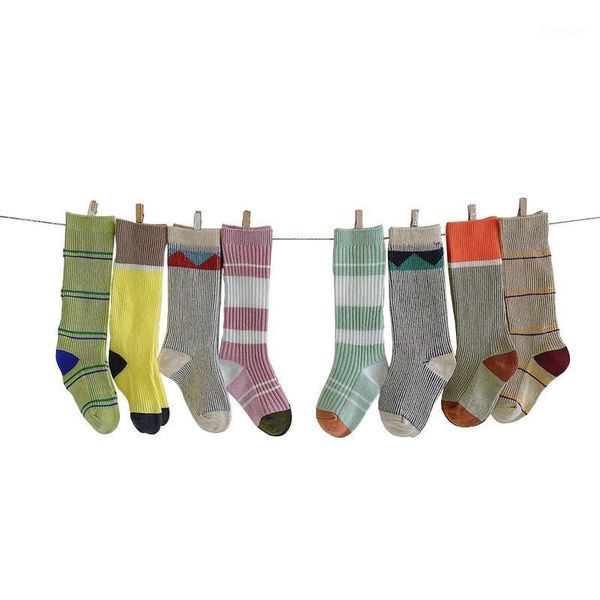 kids socks baby knee high socks cotton strip candy color children toddler double needle short for baby boys girls 1-7year1, Pink;yellow 
kids socks baby knee high socks cotton strip candy color children toddler double needle short for baby boys girls 1-7year1, Pink;yellow