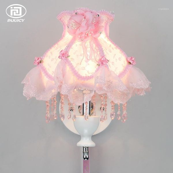 european style modern e27 led crystal wall lamp bedroom bedside princess children's room romantic bud silk decoration wall light1
european style modern e27 led crystal wall lamp bedroom bedside princess children's room romantic bud silk decoration wall light1