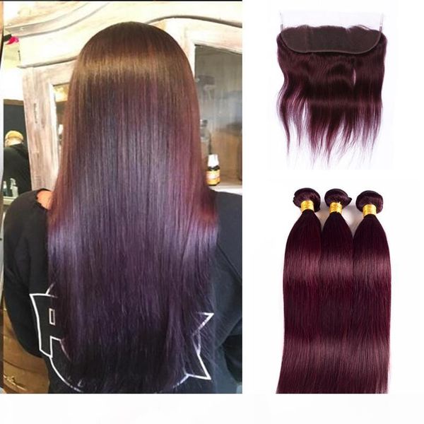 new arrive wine red #99j hair bundles with lace frontal burgundy 13*4 ear to ear lace frontal with silk straight hair weaves, Black;brown
new arrive wine red #99j hair bundles with lace frontal burgundy 13*4 ear to ear lace frontal with silk straight hair weaves, Black;brown