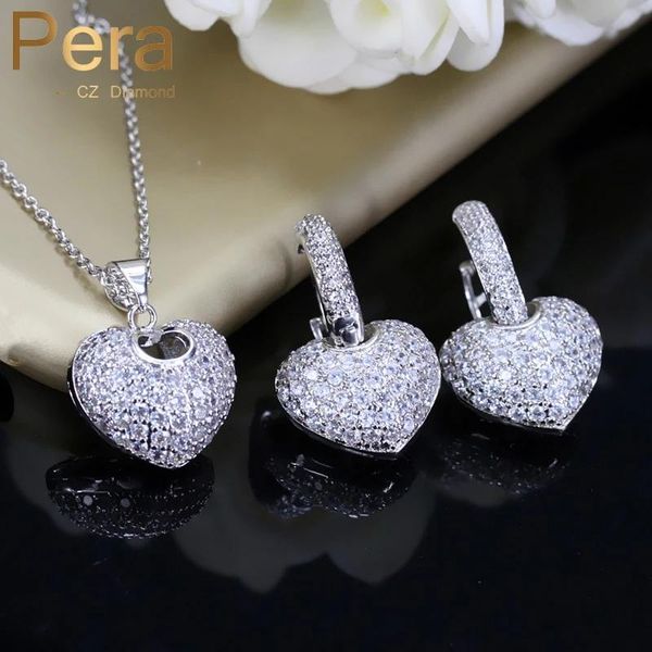 pera clear hoop + cubic zirconia micro pave romantic women party big heart shape necklace and earrings sets j219, Silver
pera clear hoop + cubic zirconia micro pave romantic women party big heart shape necklace and earrings sets j219, Silver