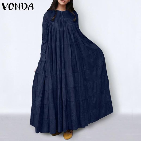 loose dress 2020 vonda women long sleeve sundress bohemian holiday sundress pleated long maxi party dress summer spring vestidos, Black;gray
loose dress 2020 vonda women long sleeve sundress bohemian holiday sundress pleated long maxi party dress summer spring vestidos, Black;gray