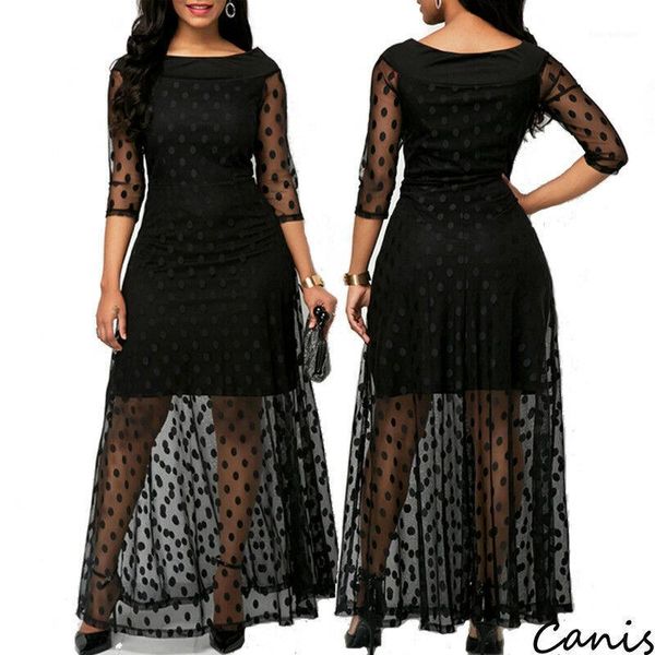 casual dresses plus size women mesh dress dot o-neck three quarter sleeve bodycon black lace short1, Black;gray
casual dresses plus size women mesh dress dot o-neck three quarter sleeve bodycon black lace short1, Black;gray
