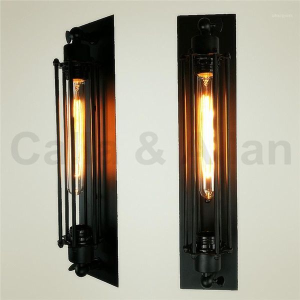 wall lamp black 300mm long cage edison vintage fixture could choose with or without t300 bulb1
wall lamp black 300mm long cage edison vintage fixture could choose with or without t300 bulb1
