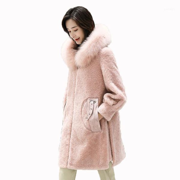 women's fur & faux 100% wool coat korean autumn winter jacket women clothes 2021 collar real manteau femme hiver long coats zt13001, Black
women's fur & faux 100% wool coat korean autumn winter jacket women clothes 2021 collar real manteau femme hiver long coats zt13001, Black