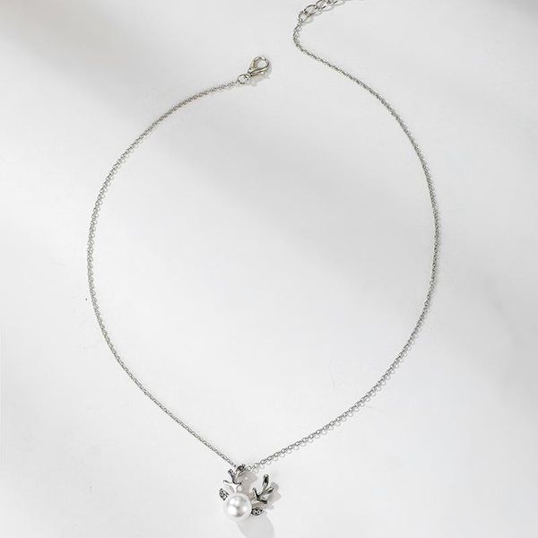 brling new 2020 fashion ins vintage chain pendant choker simple pearl christmas antlers necklace for women girls gifts party, Golden;silver
brling new 2020 fashion ins vintage chain pendant choker simple pearl christmas antlers necklace for women girls gifts party, Golden;silver