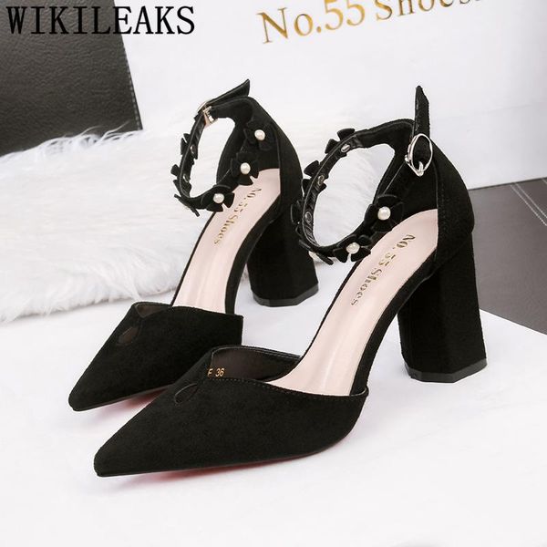 mary jane shoes for women thick heels pointed toe high heels pumps women shoes high sandals party tacones buty, Black
mary jane shoes for women thick heels pointed toe high heels pumps women shoes high sandals party tacones buty, Black