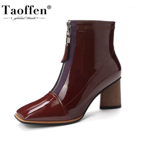 boots taoffen women high heel genuine leather strange winter autumn shoes fashion ankle size 34-391, Black
boots taoffen women high heel genuine leather strange winter autumn shoes fashion ankle size 34-391, Black