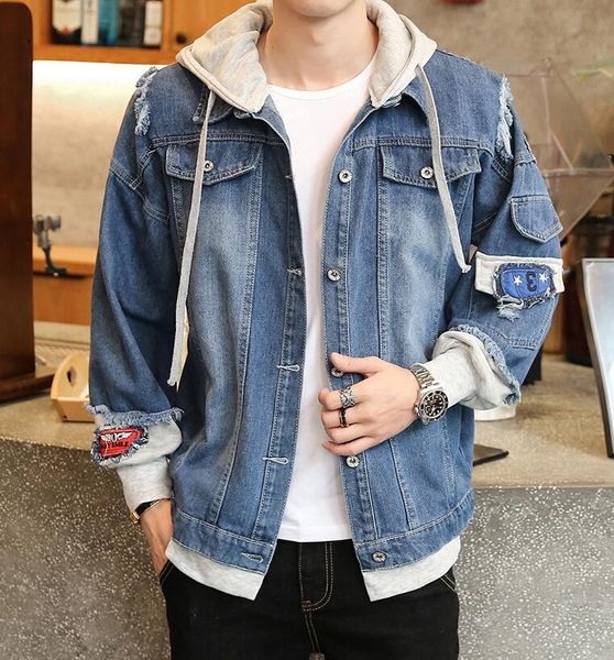 2020 autumn new hooded denim jacket men fashion fake two pieces streetwear bomber jacket and coat man cowboy clothes s-3xl, Black;brown
2020 autumn new hooded denim jacket men fashion fake two pieces streetwear bomber jacket and coat man cowboy clothes s-3xl, Black;brown