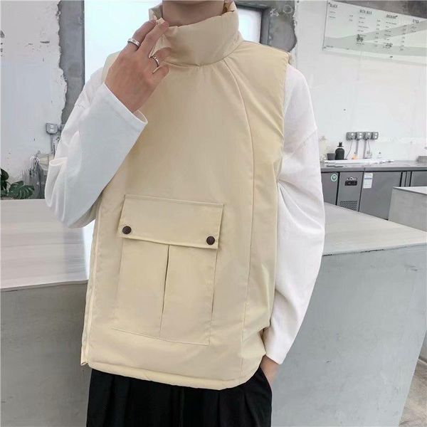 m-3xl plus size men side zipper waistcoat stand collar korean streetwear winter warm sleeveless jackets vest man clothing xxxl1, Black;white
m-3xl plus size men side zipper waistcoat stand collar korean streetwear winter warm sleeveless jackets vest man clothing xxxl1, Black;white