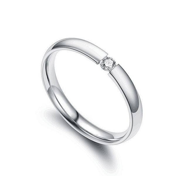 zircon fashion opening couple micro set simple korean stainless steel diamond ring, Silver
zircon fashion opening couple micro set simple korean stainless steel diamond ring, Silver