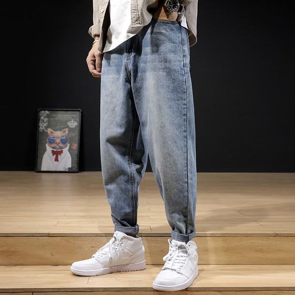 men's jeans fashion streetwear men loose fit retro blue casual denim harem pants japanese vintage designer wide leg baggy trousers
men's jeans fashion streetwear men loose fit retro blue casual denim harem pants japanese vintage designer wide leg baggy trousers